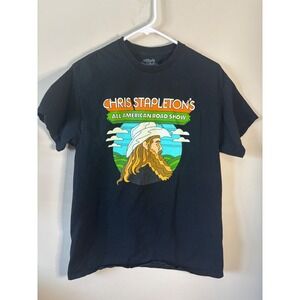 Chris Stapleton All American Road Show 2022 Tour‎ T Shirt Black Size M